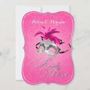 Invitación PixDezines Rossi Dulce 16 Masquerade/Diy color!!