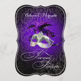 Invitación PixDezines Rossi Dulce 16 Masquerade/Diy color!!