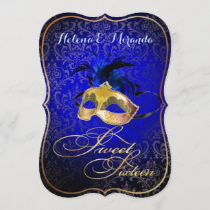 Invitación PixDezines Rossi Sweet 16 Masquerade/DIY bckgrnd