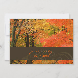 Invitación PixDezines rsvp en eventos de bosque/otoño/día