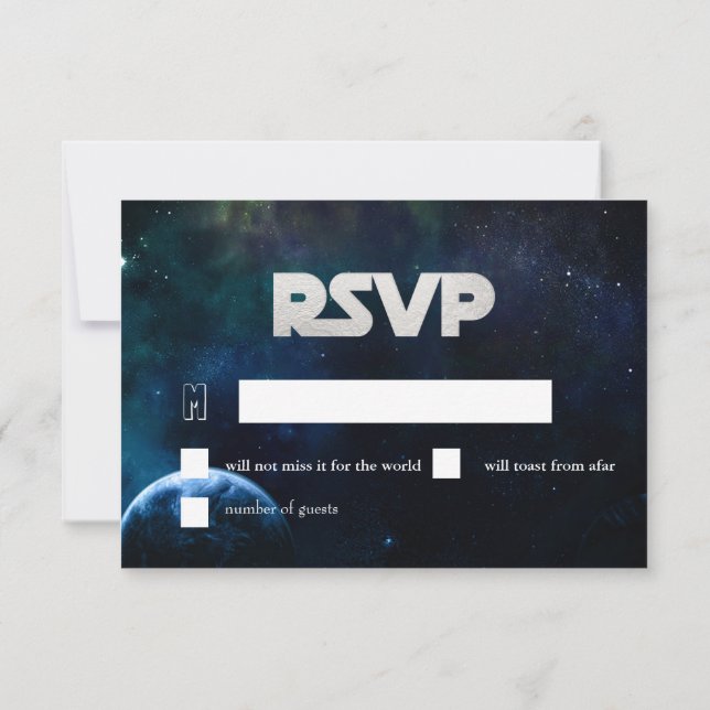 Invitación PixDezines RSVP Midnight Sky Bar Mitzvah ✡ (Reverso)