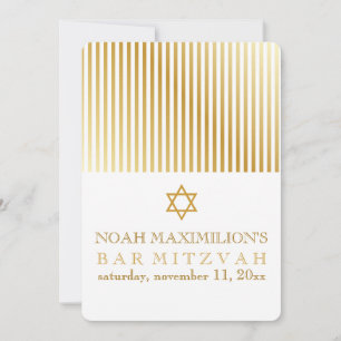 Invitación PixDezines stripes bar colores mitzvah/DIY