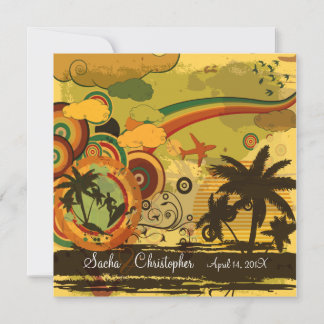 Invitación PixDezines Surfistas Retro, eventos de destino
