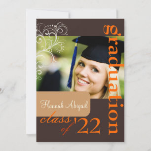 Invitación PixDezines SWIRLS, GRADUATION/DIY COLORS