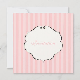 Invitación PixDezines Tiras planas/color DIY/rosa