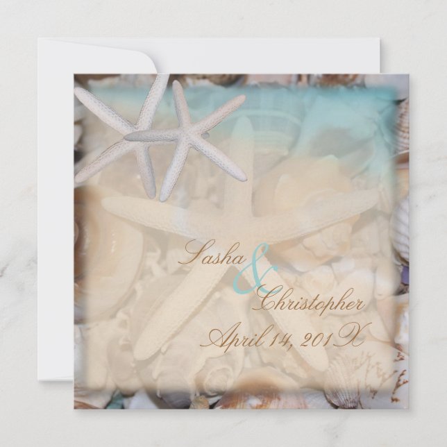 Invitación PixDezines Under, Starfish/Invitaciones (Anverso)