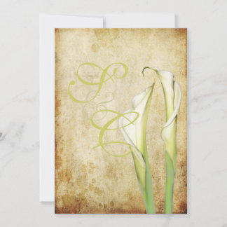 Invitación PixDezines Vintage White Calla