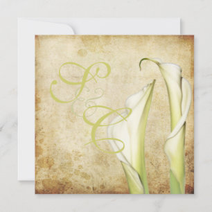 Invitación PixDezines Vintage White Calla