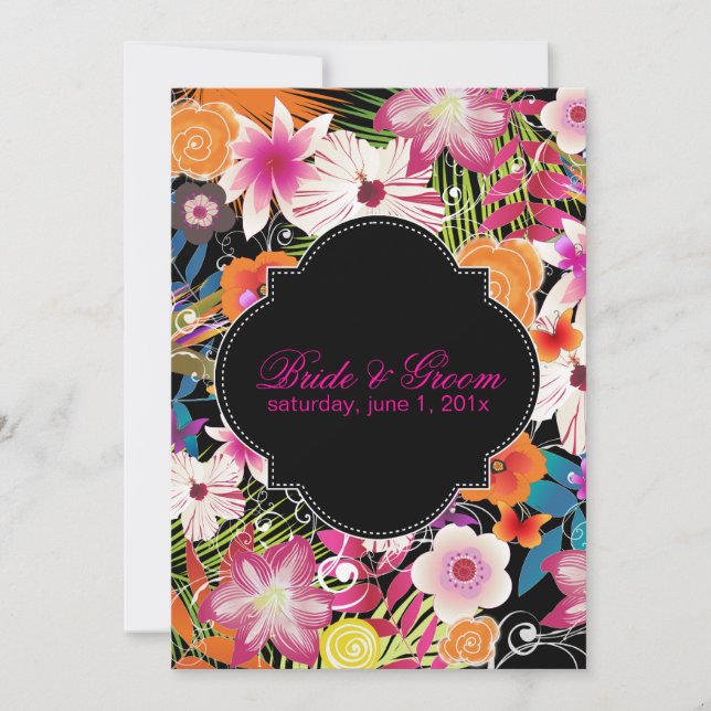 Invitación PixDezines wailea/diy fondo (Anverso)