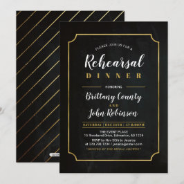 Invitación Pizarra | Cena clásica de ensayo de boda