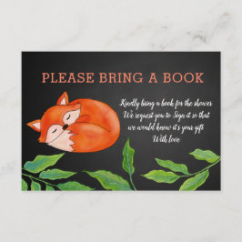 Invitación Pizarra | Fox | Traer Un Libro | BABY SHOWER