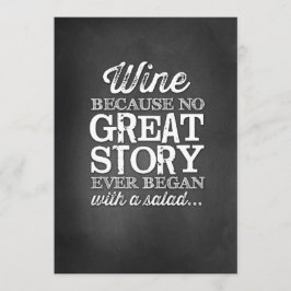 Invitación Pizarra Señal de Mesa 5x7 Vino Porque