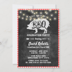 Invitación Pizarras de plástico de plástico rojo vintage del 