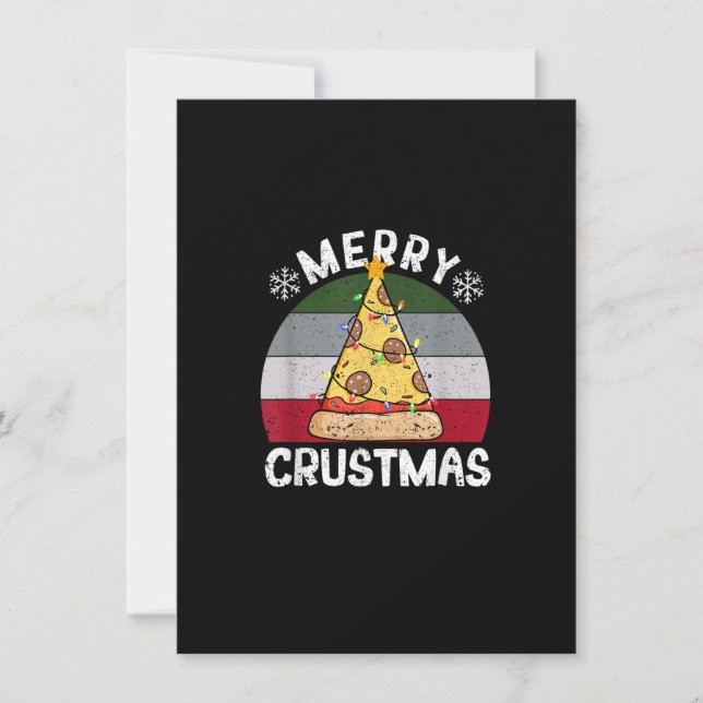Invitación Pizza Árbol de Navidad Navidad Navidad Navidad Nav (Anverso)