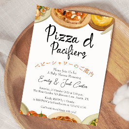 Invitación Pizza Fiesta Baby Shower