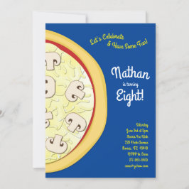 Invitación Pizza Fiesta Mushrrom Pizza