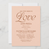 Pizza Moderna Ensayo de Boda Melocotón Suave