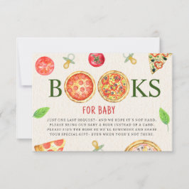 Invitación Pizza + Pacificadores Solicitud de Baby Shower Boo
