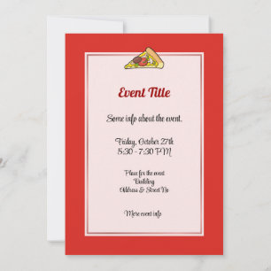 Invitación Pizza Slice