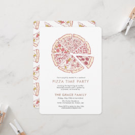 Invitación Pizza Time Party |