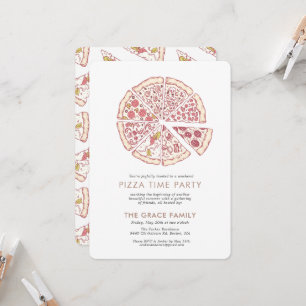 Invitación Pizza Time Party  