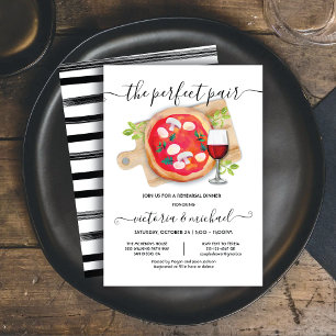 Invitación Pizza & Wine la cena perfecta para dos