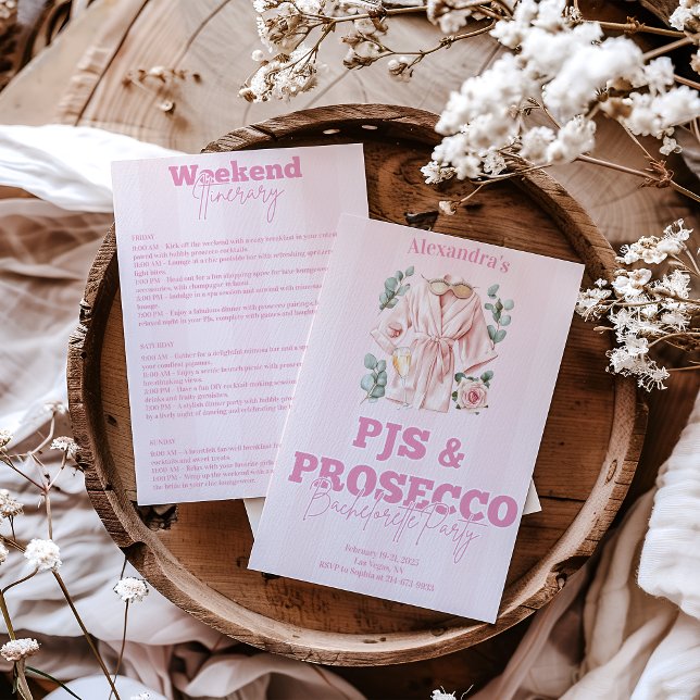 Invitación Pjs y Prosecco Bachelorette (Subido por el creador)