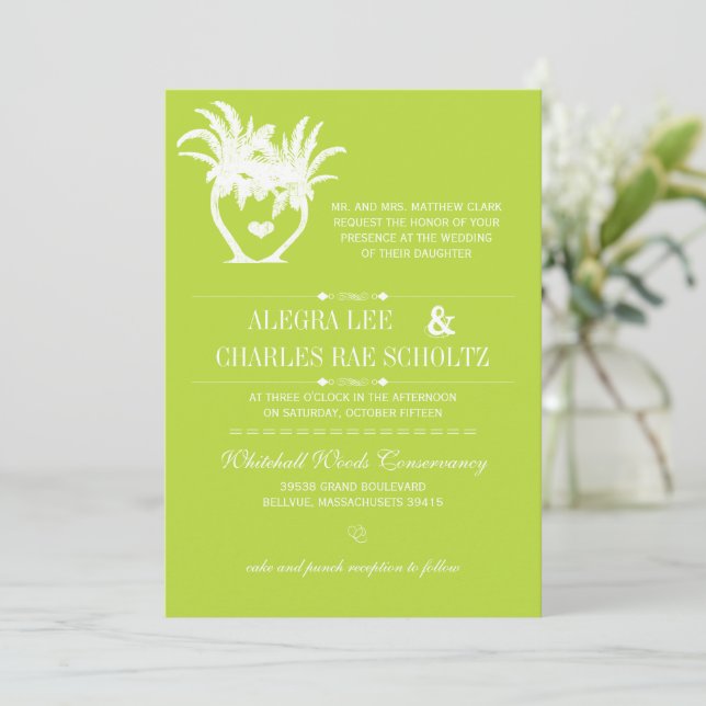 Invitación Placa De Destino Para El Árbol De Paletas De Playa (Anverso de pie)