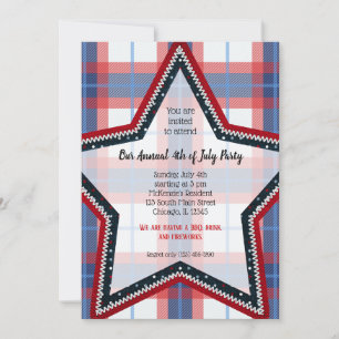 Invitación Placa patriótica