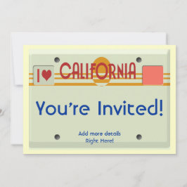 Invitación Placas de California