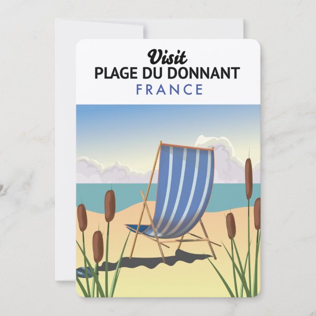 Invitación Plage du Donnant France (Anverso)