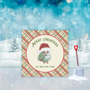Invitación Plaid de Navidad Atemporal
