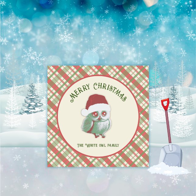 Invitación Plaid de Navidad Atemporal (Timeless Christmas Plaid Invitation)