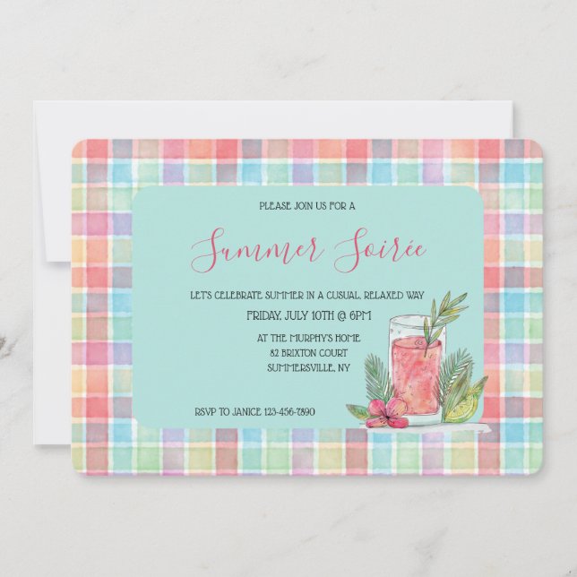 Invitación Plaid Feliz  (Anverso)