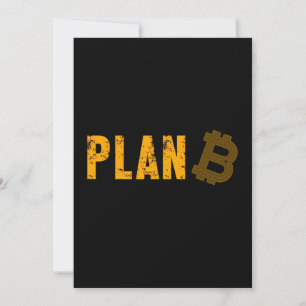 Invitación Plan Bitcoin B Crypto BTC Cryptocurrency Gift