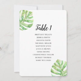 Invitación Plan de boda exótica con gráfico de asientos de ho
