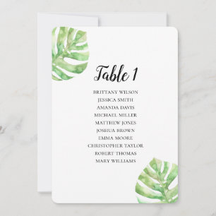 Invitación Plan de boda exótica con gráfico de asientos de ho