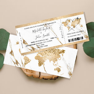 Invitación Plan de oro para pases de prepago de bodas de boda