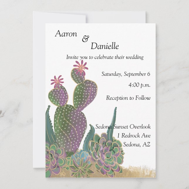 Invitación plana (Anverso)