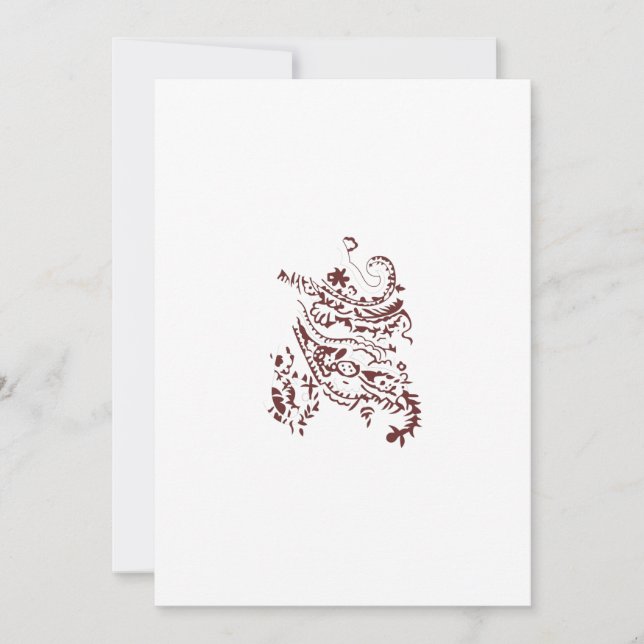 Invitación plana (Anverso)