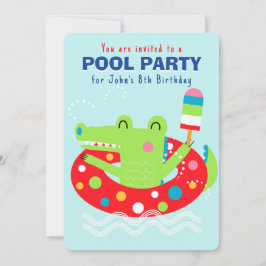 Invitación plana aqua