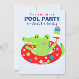 Invitación plana azul claro