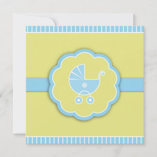 Invitación plana Blue Baby Shower Boy