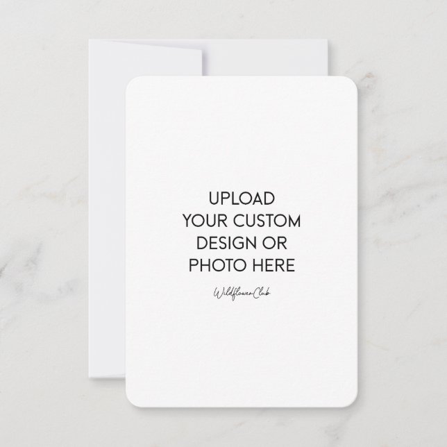 Invitación plana de 3,5" x 5" (Anverso)