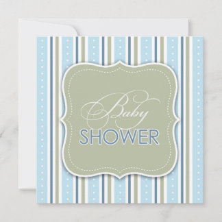 Invitación plana de Baby Boy Shower