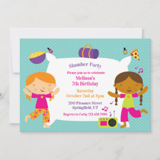 Invitación plana de fiesta de cumpleaños de madrug
