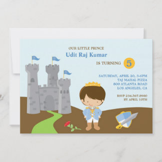 Invitación plana de fiesta de cumpleaños de Prince