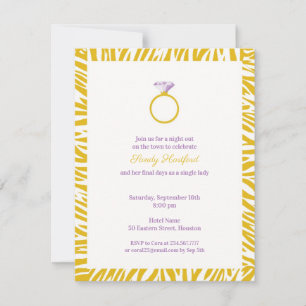 Invitación plana de la fiesta de la bachillerato d