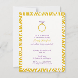 Invitación plana de la fiesta de la bachillerato d