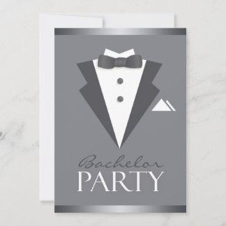 Invitación plana de la fiesta de la soltera negra